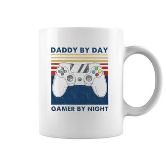 Daddy By Day Gamer By Night Controller Father's Day Gamer Coffee Mug | Mazezy