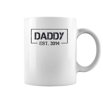 Daddy Est 2014 7Th Year As Dad Father's Day Coffee Mug | Mazezy