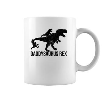 Daddysaurus Rex 2 Kids Daddy Dinosaur Coffee Mug | Mazezy
