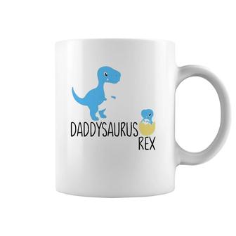 Daddysaurus Rex Dinosaur Babysaurus Dino Daddy Baby Gifts Coffee Mug | Mazezy