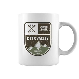 Deer Valley Wasatch Range Park City Utah Vintage Coffee Mug | Mazezy