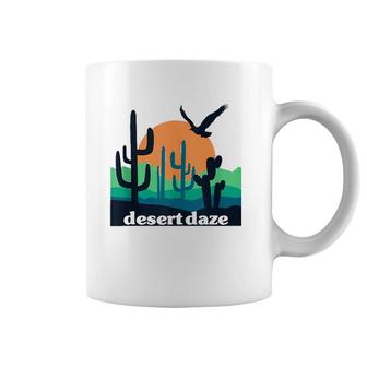 Desert Daze Texas Arizona California Cactus Southwest Sunset Coffee Mug | Mazezy