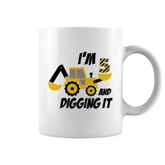 Digging It Birthday 5Th Funny Im 5 And Digging It Coffee Mug - Seseable