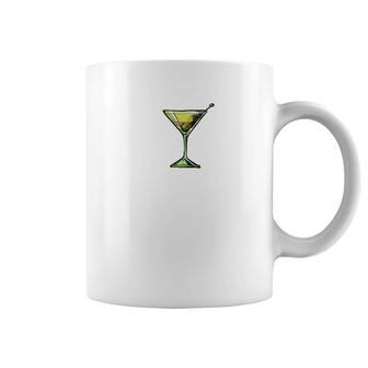 Dirty Martini Heartbeat Cocktail Glass Happy Hour Coffee Mug | Mazezy