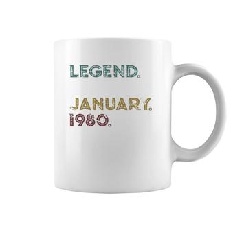 Distressed Retro Legend Since January 1980 42Nd Birthday Coffee Mug | Mazezy