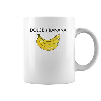 Dolce And Banana Funny Graphic Fruit Vegan Veggie Healthy Coffee Mug | Mazezy
