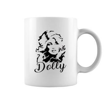 Dolly Graphic Women Vintage Dolly Casual Country Music For Band Music Lovers Coffee Mug - Seseable
