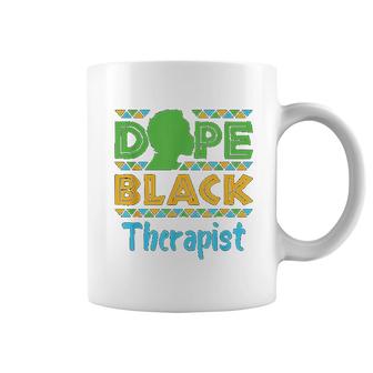 Dope Black Therapist Mental Health Counseling Psychology Coffee Mug - Thegiftio UK