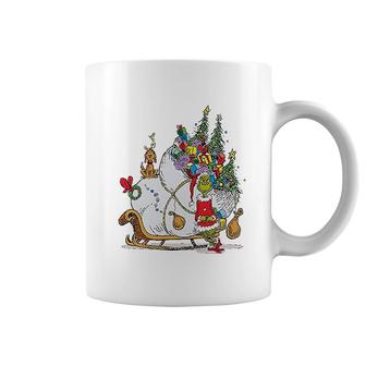 Dr Seuss Grinch Sleigh Coffee Mug | Mazezy