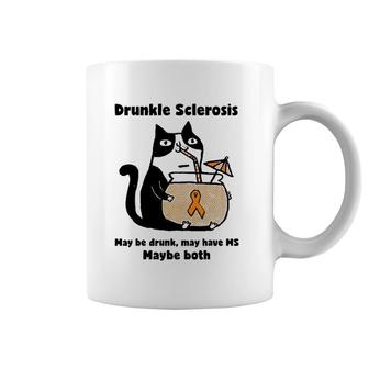Drunkle Sclerosis May Be Drunk May Have Ms Maybe Both Cat Coffee Mug | Mazezy DE