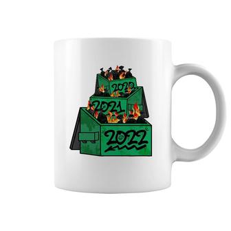 Dumpster Fire 2022 2021 2020 Funny Worst Year Ever So Far Coffee Mug | Mazezy