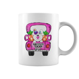 Easter Bunny Truck Substitute Teacher Squad Coffee Mug | Mazezy