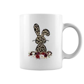 Easter Cute Gift For Her Mom Teen Girls Wife Leopard Bunny Coffee Mug | Mazezy