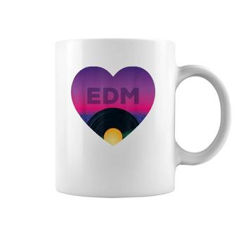 Edm Vinyl Disc Retro Vintage Electronic Dance Music Coffee Mug | Mazezy