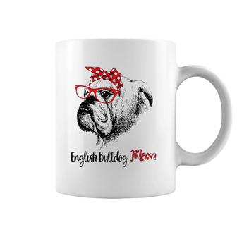 English Bulldog Mom Happy Mother's Day Red Headband Gift Coffee Mug | Mazezy
