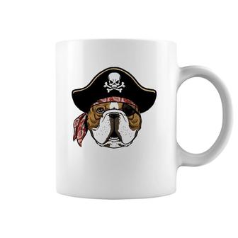 English Bulldog Pirate Hat Halloween Gifts Boys Kids Bzr Coffee Mug | Mazezy