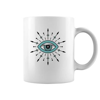 Evil Eye Protection Talisman Symbol Coffee Mug | Mazezy