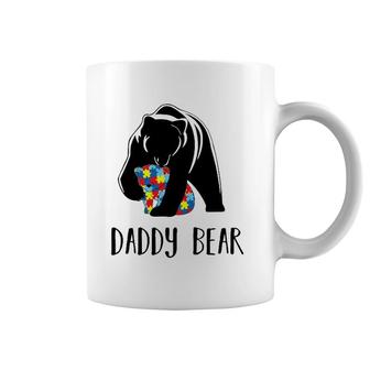 Family Matching Autism Awareness Outfits Daddy Bear Coffee Mug | Mazezy