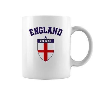 Fan England Football Top Euro Retro England Soccer Jersey Coffee Mug | Mazezy