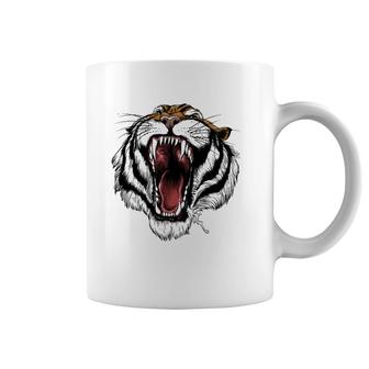 Fearsome Tiger - Roaring Big Cat Animal Coffee Mug | Mazezy