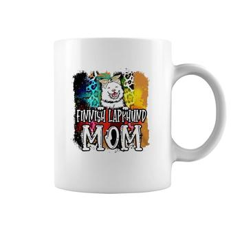 Finnish Lapphund Mom Dog Lover Watercolor Mother's Day Coffee Mug | Mazezy