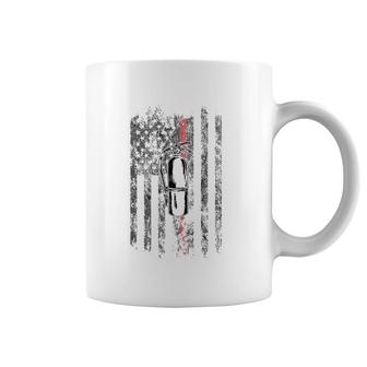 Fire Extinguisher American Flag Thin Red Line Firefighter Coffee Mug | Mazezy UK
