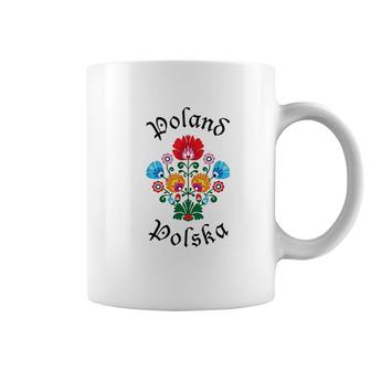 Folk Art Flowers Polska Polish Day Coffee Mug | Mazezy