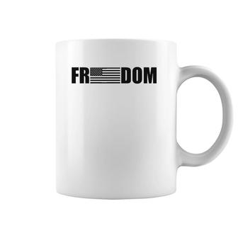 Freedom American Flag Men & Women Patriotic 4Th Of July Coffee Mug | Mazezy