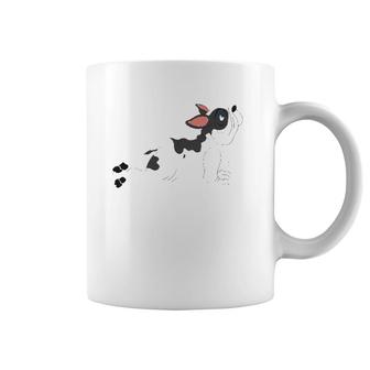 French Bulldog Yoga White Black Breeding French Bulldog Gift Coffee Mug | Mazezy