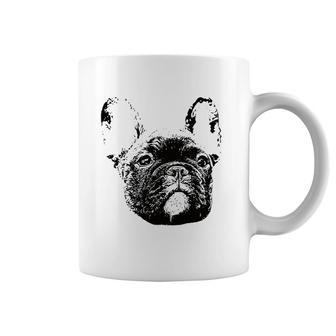 Frenchie Face - Dog Mom Or Dad Christmas Gift Coffee Mug | Mazezy