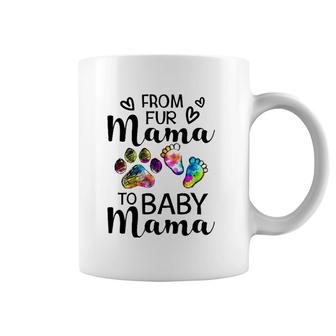 From Fur Mama To Baby Mama-Pregnancy Announcement Coffee Mug | Mazezy AU