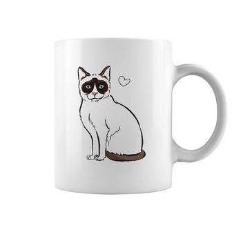 Funny Cat Snowshoe Cat Lover Gift Coffee Mug | Mazezy