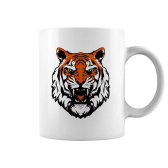 Funny Growling Mouth Open Bengal Tiger Birthday Coffee Mug | Mazezy