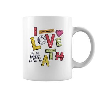 Funny Mathematician Gifts Teacher Kids Physicist I Love Math Coffee Mug | Mazezy