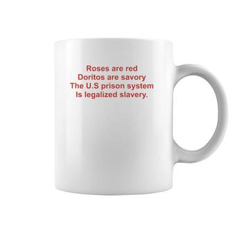 Funny Roses Are Red Doritos Are Savory The US Prison Coffee Mug | Mazezy UK