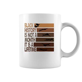 Funny Swimming Quote, Cool Black History Month For Swimming Coffee Mug | Mazezy