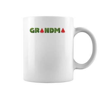 Funny Watermelon Grandma Apparel Summer Design For Women Coffee Mug | Mazezy