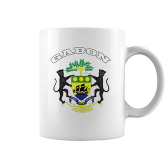 Gabon Coat Of Arms Tee Flag Souvenir Gabonese Coffee Mug | Mazezy