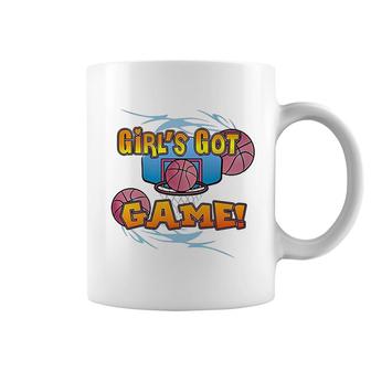 Girl Got Game Basketball Coffee Mug | Mazezy