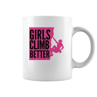 Girls Rock Climbing S For Kids Hiking Mountain Tees Coffee Mug | Mazezy
