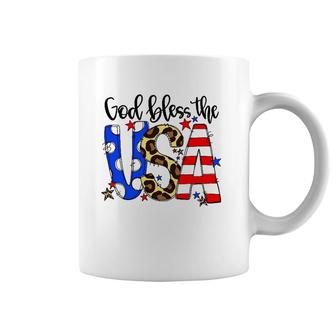 God Bless The Usa 4Th Of July Leopard Coffee Mug | Mazezy