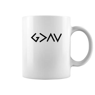 God Is Greater Than The Highs And Lows Christian Shirts And Hoodies Coffee Mug - Thegiftio UK