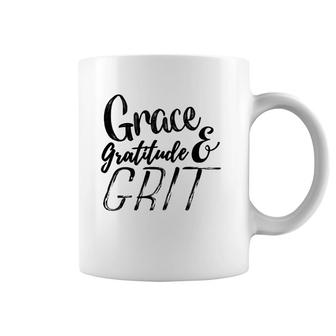Grace Gratitude And Grit Horse Farm Equestrian Novelty Coffee Mug | Mazezy