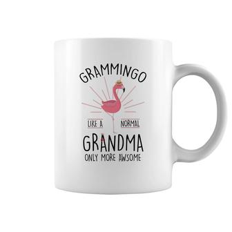 Grammingo Like A Normal Grandma Only Awesome Black Coffee Mug | Mazezy