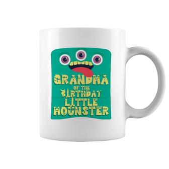 Grandma Of Birthday Boy Little Monster Matching Family Coffee Mug | Mazezy