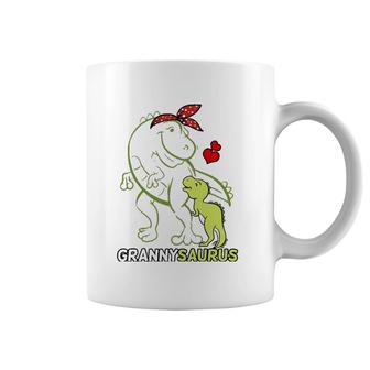 Grannysaurus Granny Tyrannosaurus Dinosaur Baby Mother's Day Coffee Mug | Mazezy