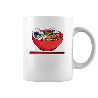 Great Ramen Wave Japanese Ramen Noodles Coffee Mug | Mazezy