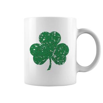 Green Three Leaf Clover St Patricks Day Coffee Mug | Mazezy
