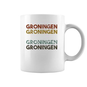 Groningen Netherlands Vintage 80'S Style Coffee Mug | Mazezy