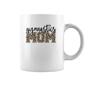 Gymnastics Mom Leopard Print Womens Proud Gymnast Mother Coffee Mug | Mazezy